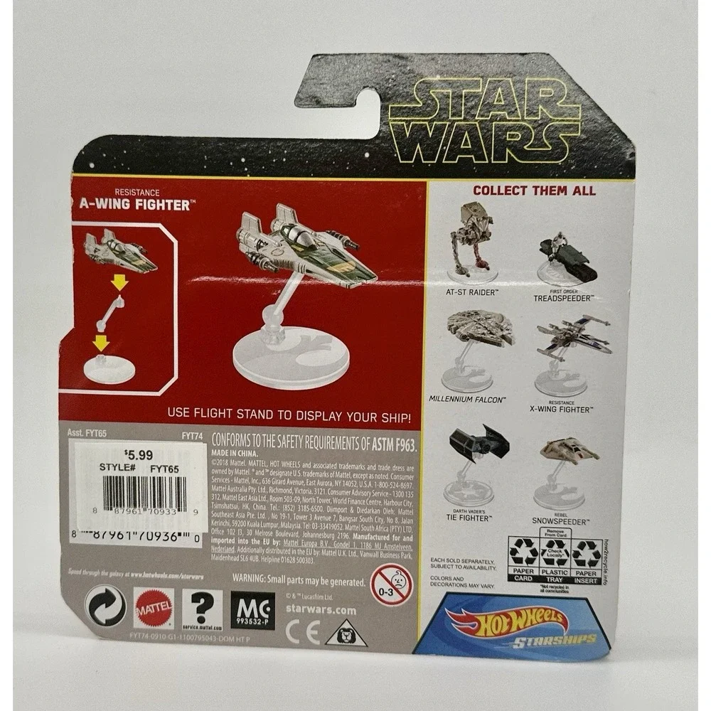 Hot Wheels Star Wars Starships Lot 3 Super Star Destroyer A-Wing Treadspeeder